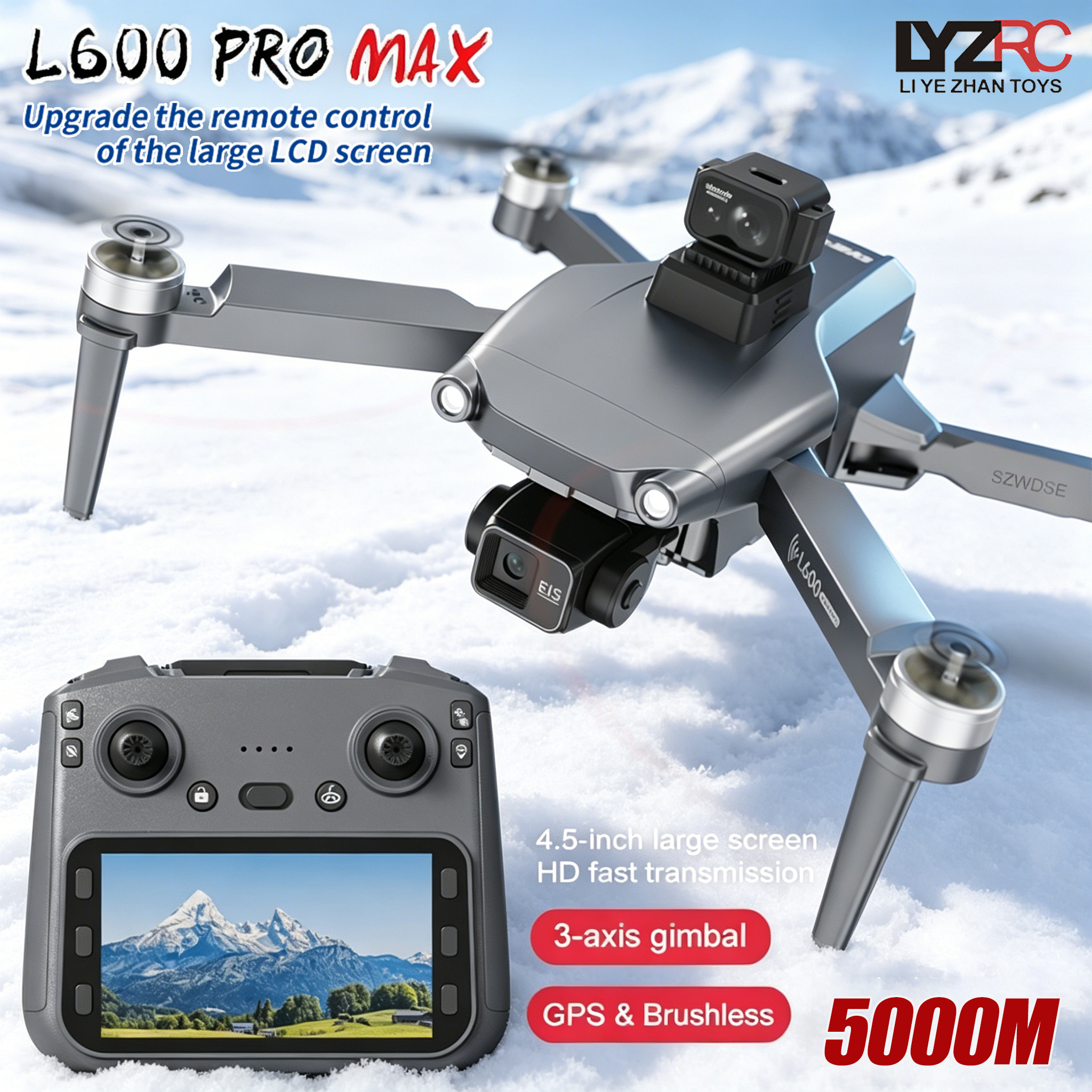 Drone Camera Professional - L600 MAX GPS Drone Professional 8K