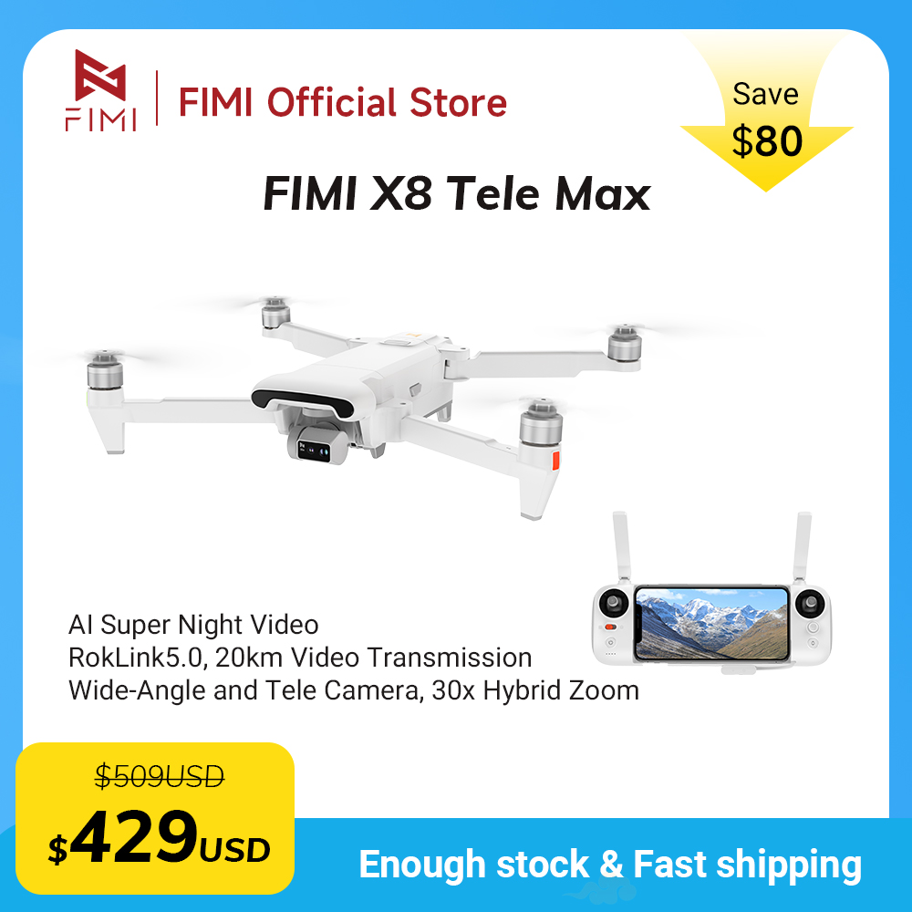 Drone Camera Thermal - FIMI X8 Tele Max drone 1/2-inch