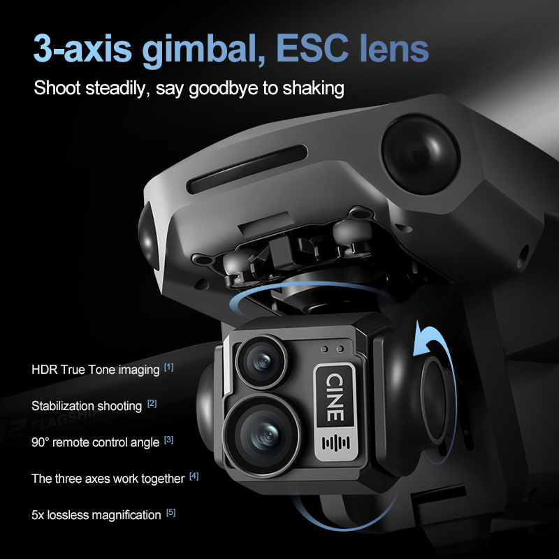 8K 3 Axis Gimbal Brushless 7.2 - Drone Camera With Gimbal บทวิจารณ์และราคา