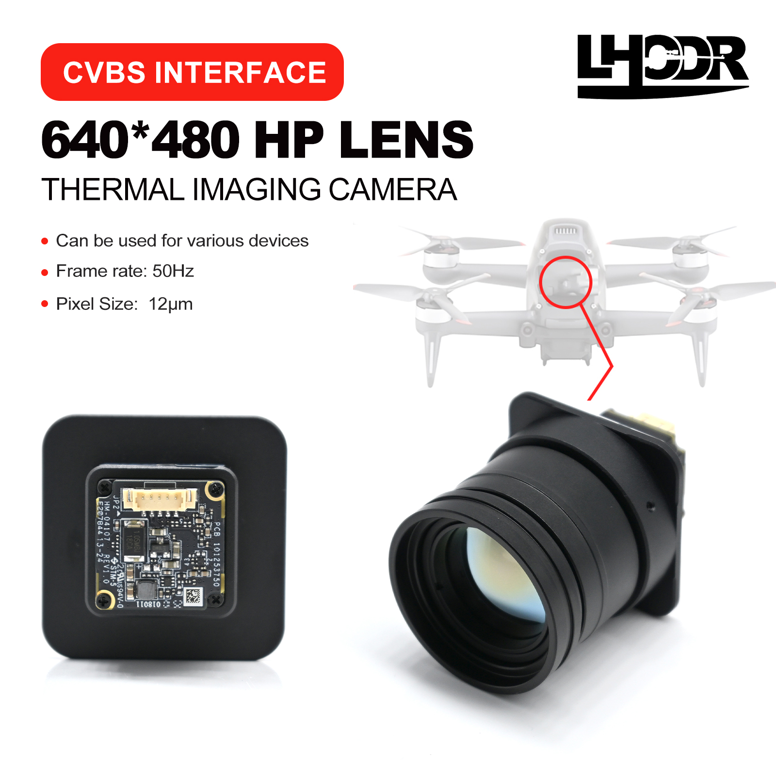 30mm 640x480 pix Drone thermal - Drone Camera Lens บทวิจารณ์และราคา
