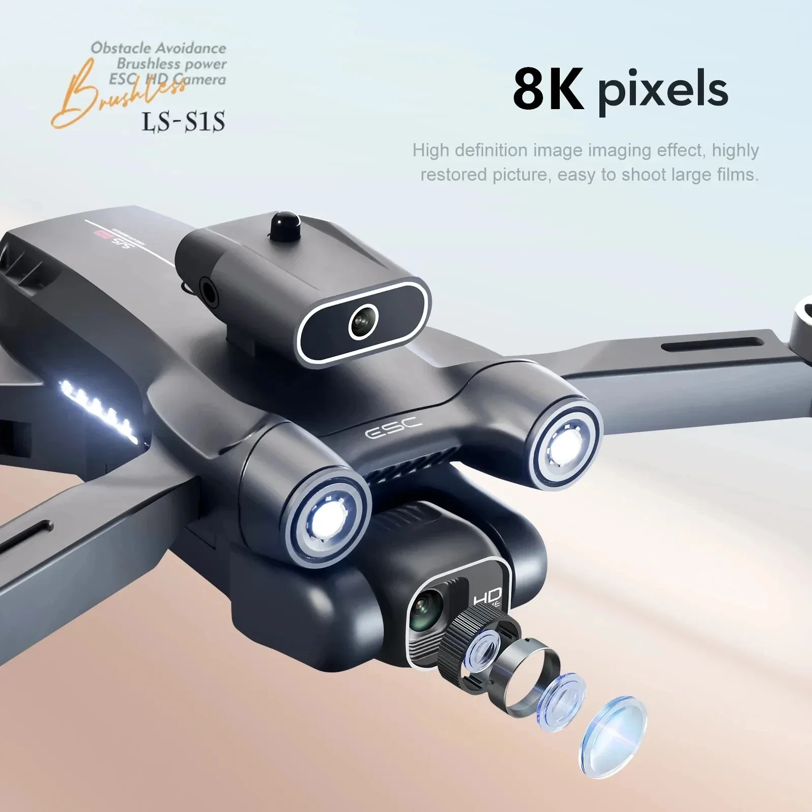 New S1S 5G GPS Drone Camera 8K - Drone Camera Professional บทวิจารณ์และราคา