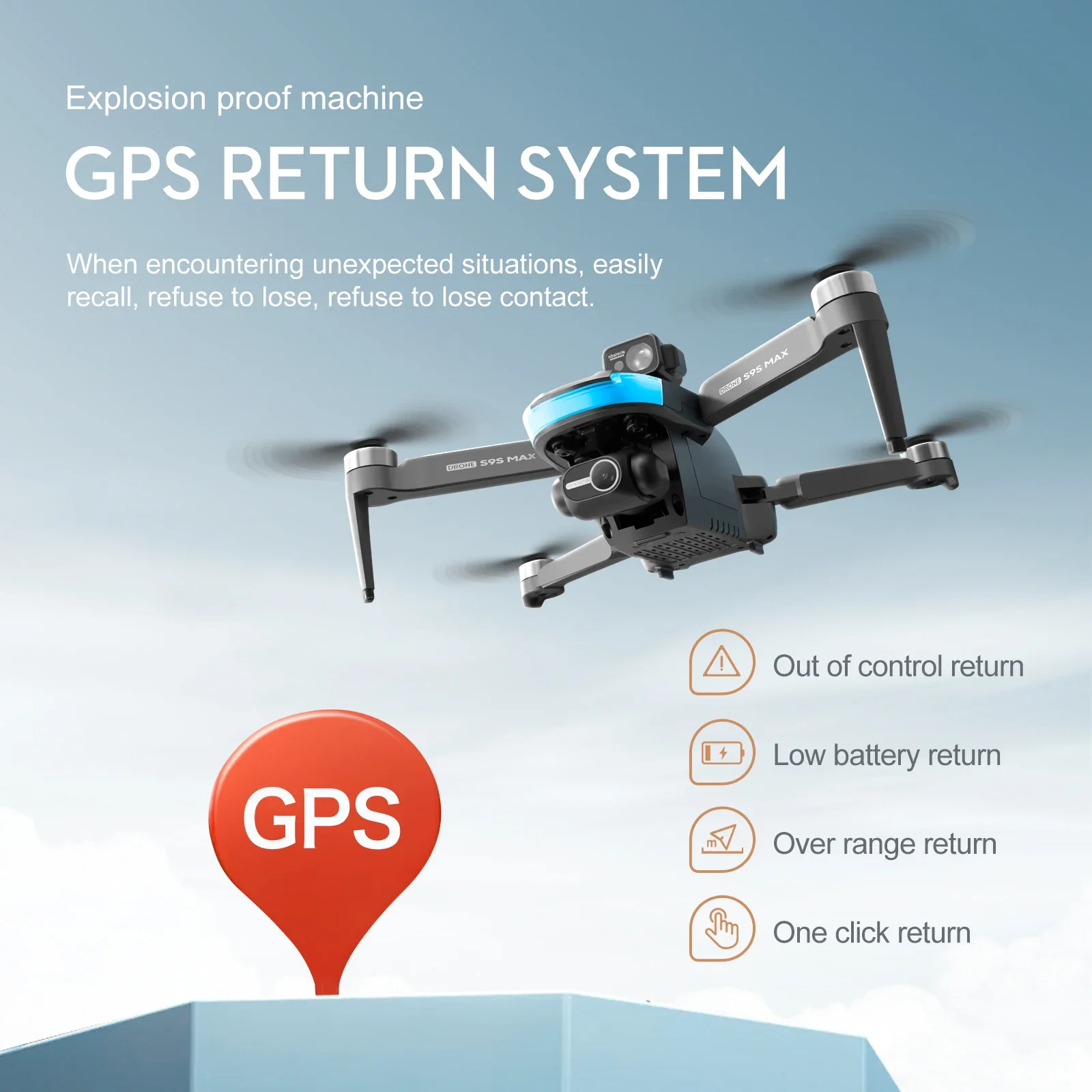 NEW S9S MAX MINI Drone 4K 2-Ax - Drone Camera Night Vision บทวิจารณ์และราคา