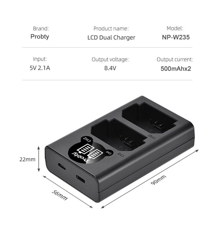 2200mAh NP-W235 NP W235 Batter - Drone Camera Action บทวิจารณ์และราคา