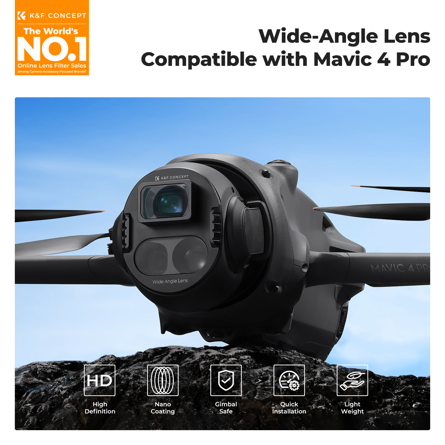 K&F Concept Wide-Angle Lens fo - Drone Camera Wide Angle บทวิจารณ์และราคา
