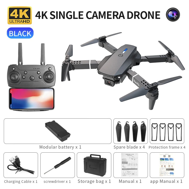 E88 ProIntelligent Folding Dro - Drone Camera Mount บทวิจารณ์และราคา