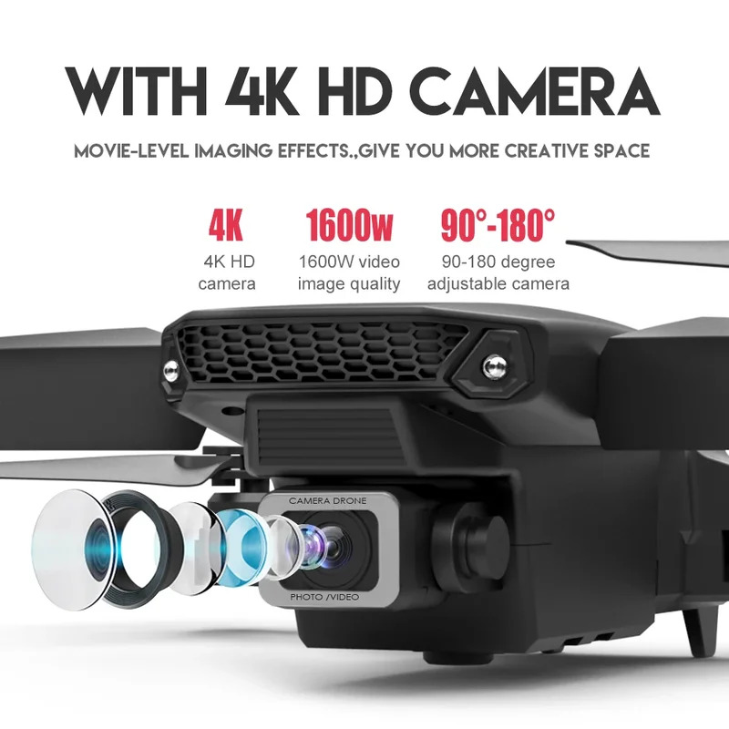 E88 ProIntelligent Folding Dro - Drone Camera Mount บทวิจารณ์และราคา