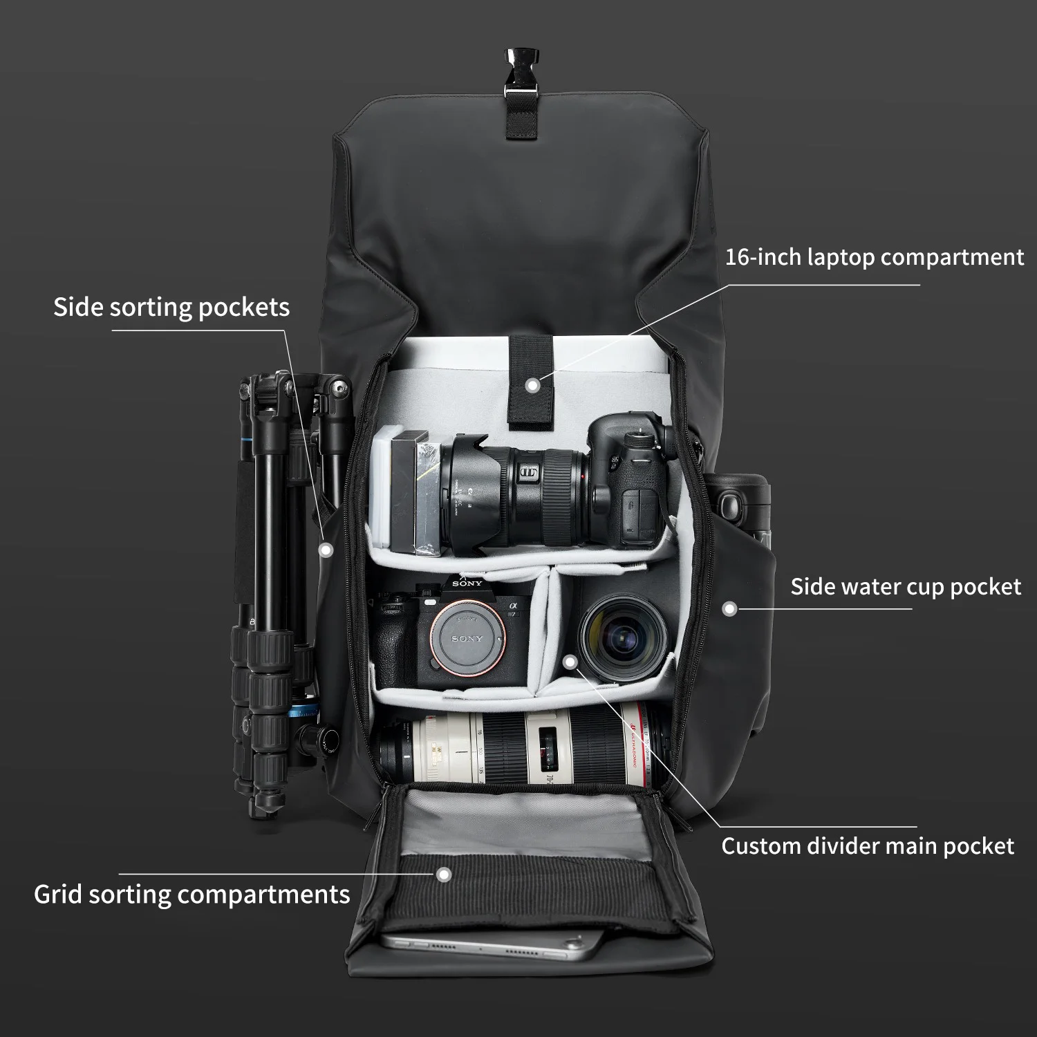 Photography backpack DSLR came - Drone Camera Waterproof บทวิจารณ์และราคา