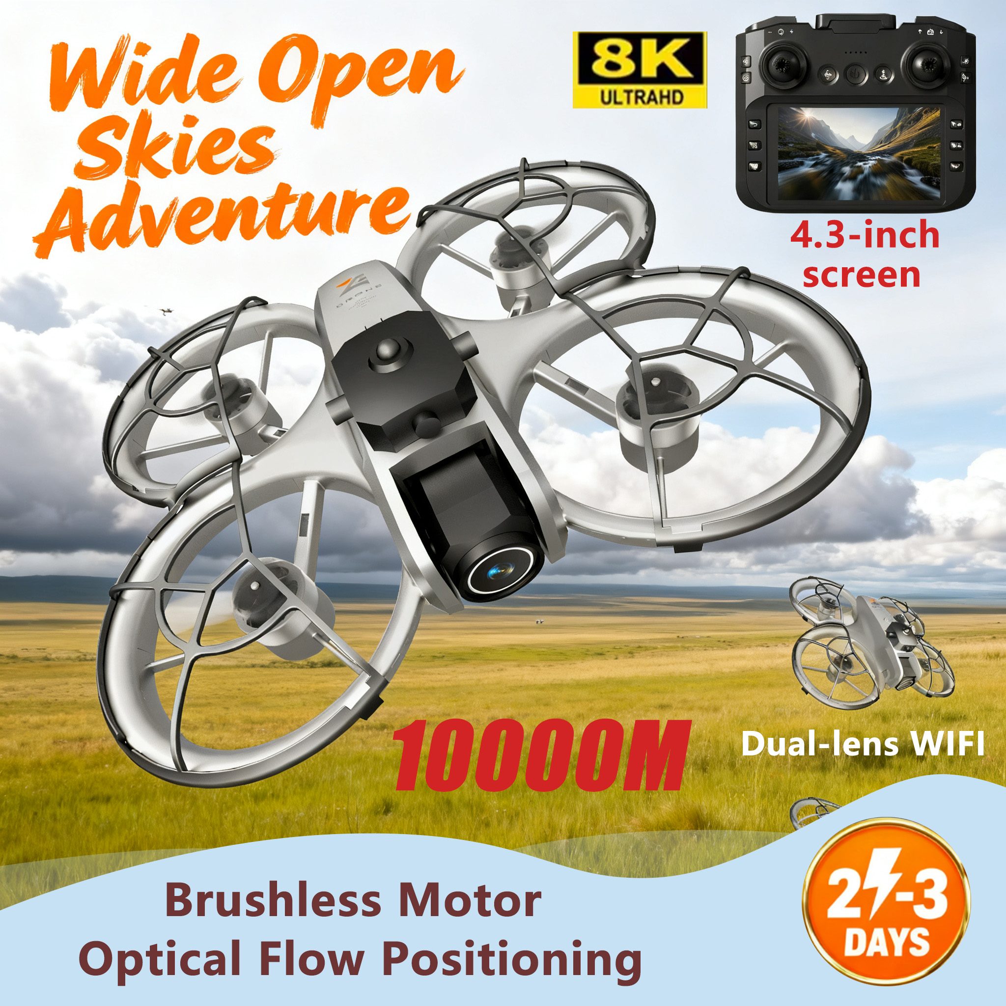 NEW Original Z4 Drone 8K WIFI  - Drone Camera Vlog บทวิจารณ์และราคา