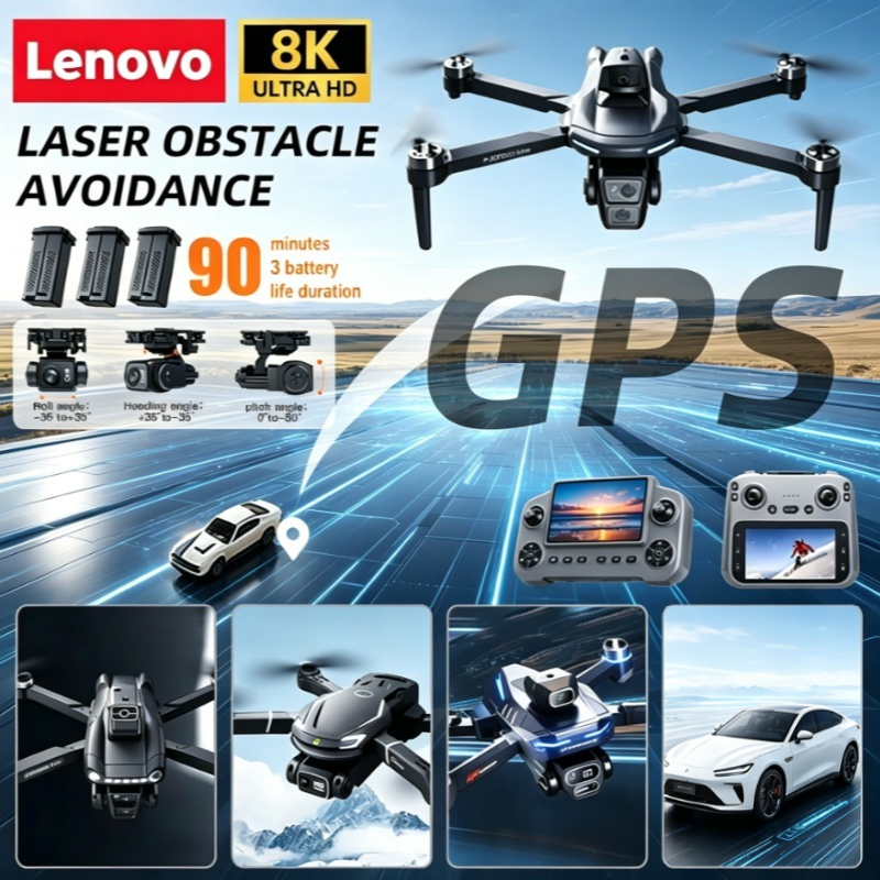 Lenovo V168 Drone 4K Professin - Drone Camera Wide Angle บทวิจารณ์และราคา